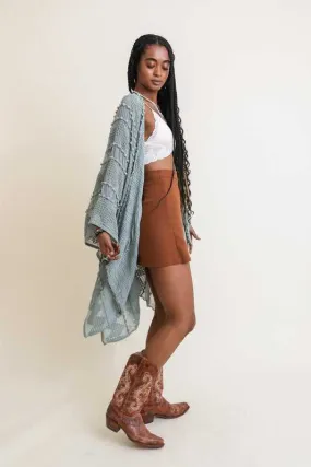 DANA Embroidered Zig Zag Soft Kimono