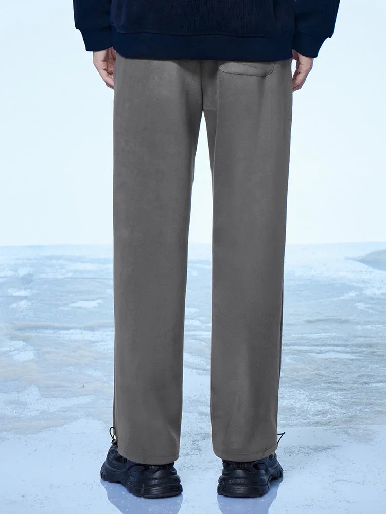 Men's gray straight pants