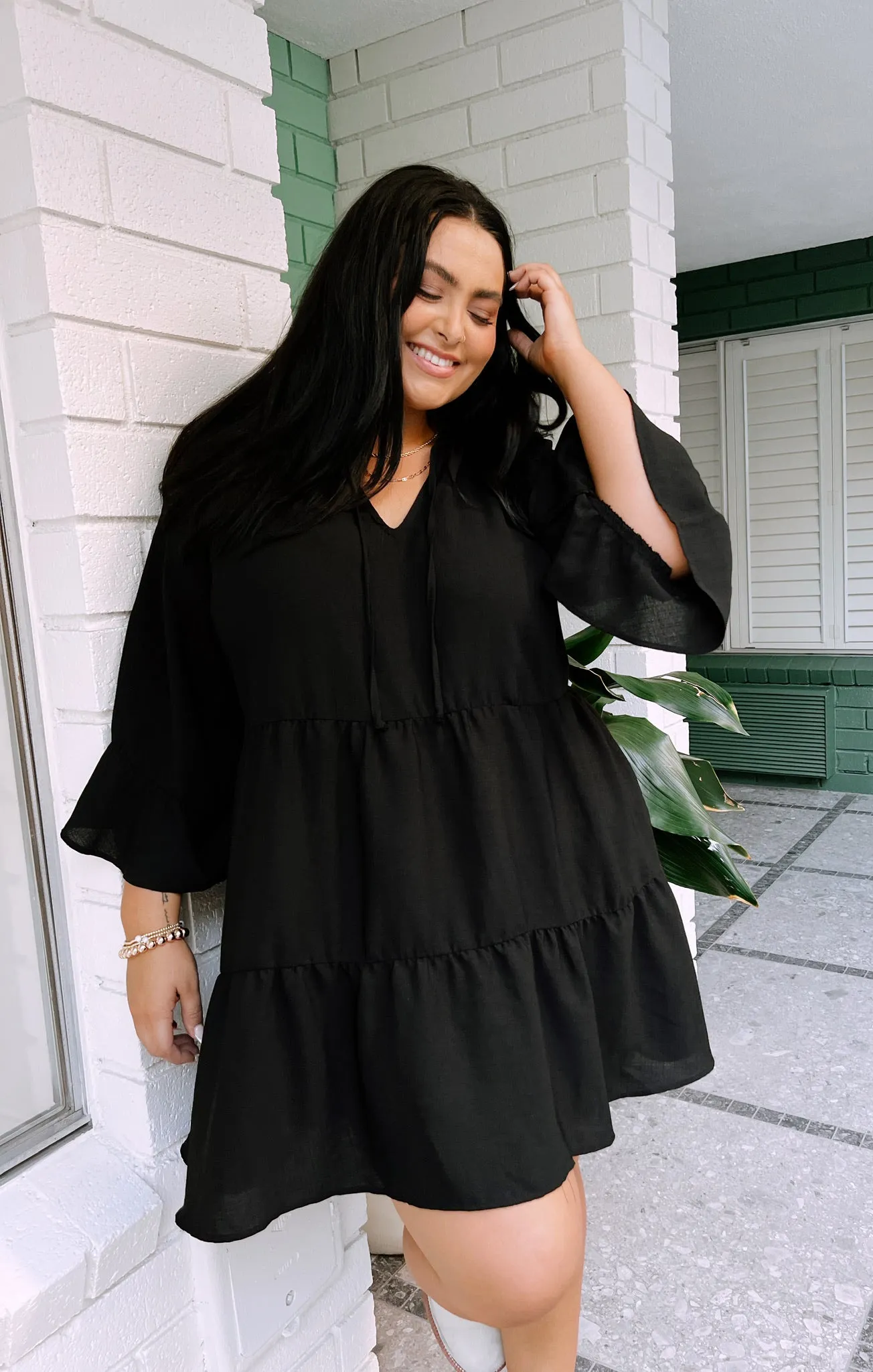 Viola Mini Dress ~ Black